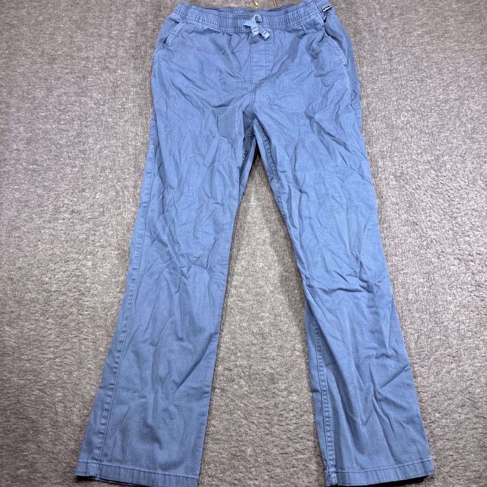 Quiksilver Pants Boys XL Blue Elastic Waist Drawstring Joggers Beach Surf